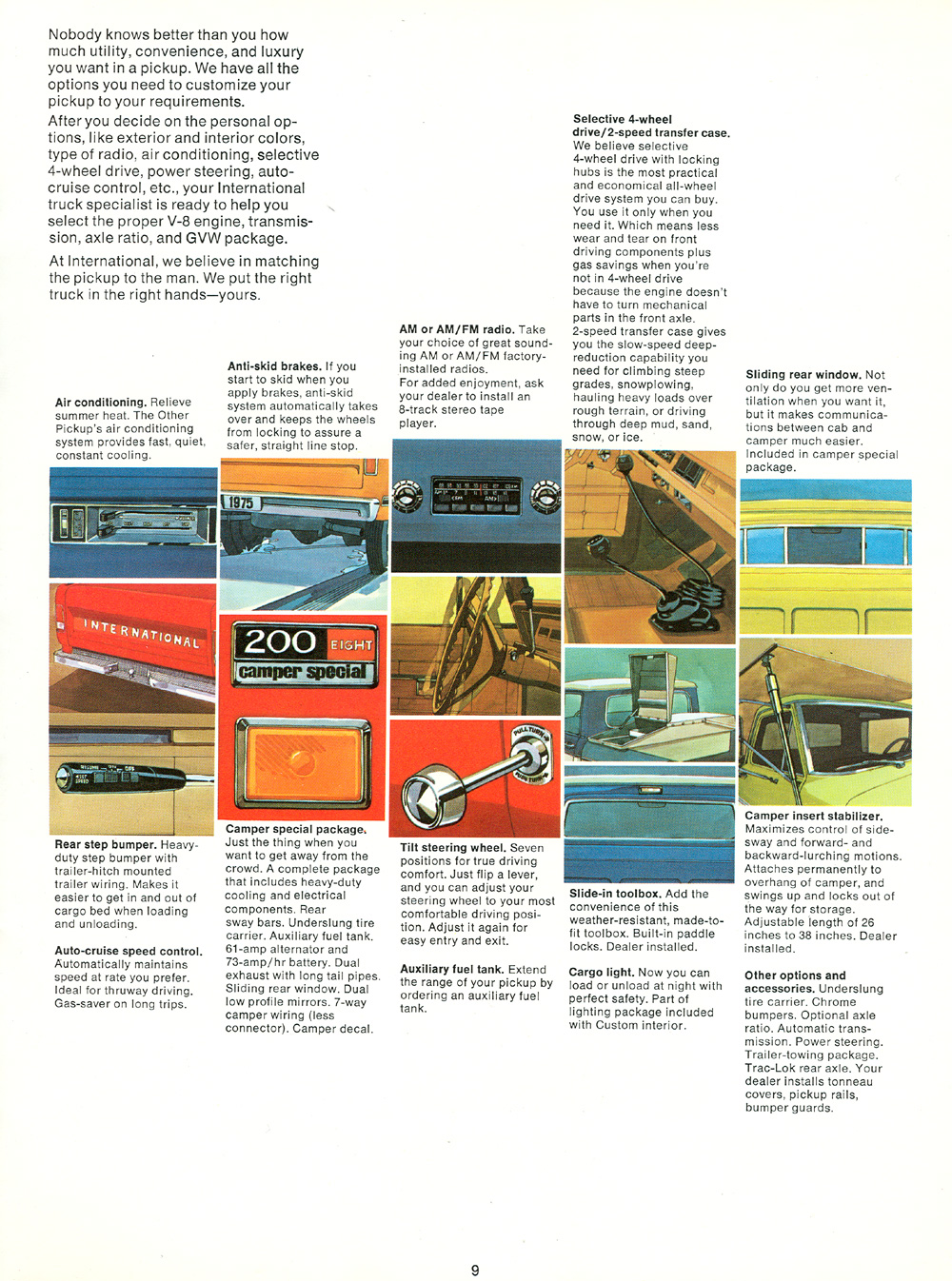 1975 International Recreational Vehicles Brochure Page 18